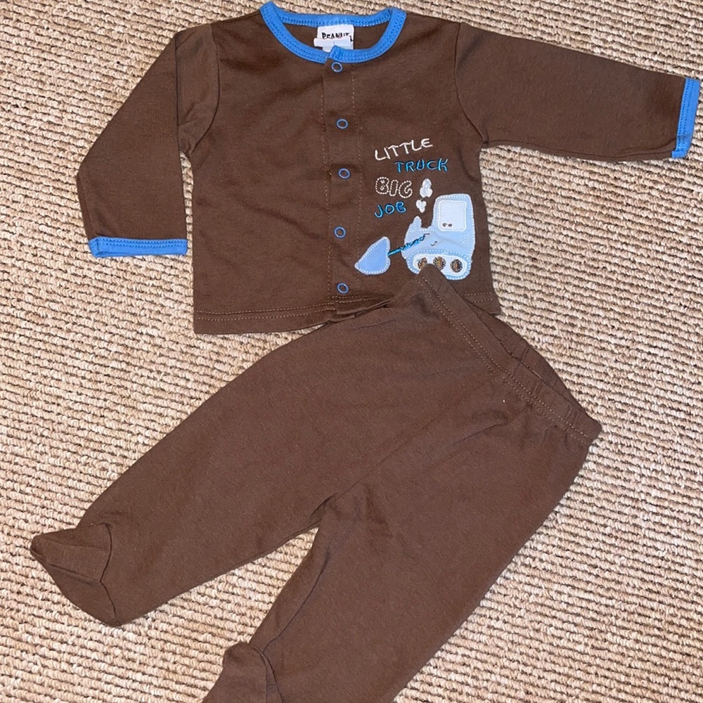 Peanut Buttons Little Truck Big Job outfit